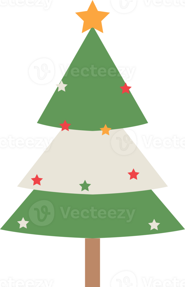 Christmas tree illustration isolated png