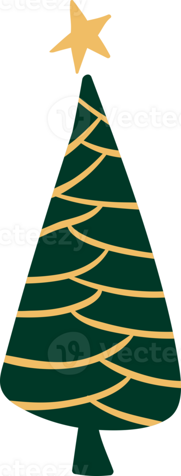 Christmas tree illustration isolated 30725622 PNG