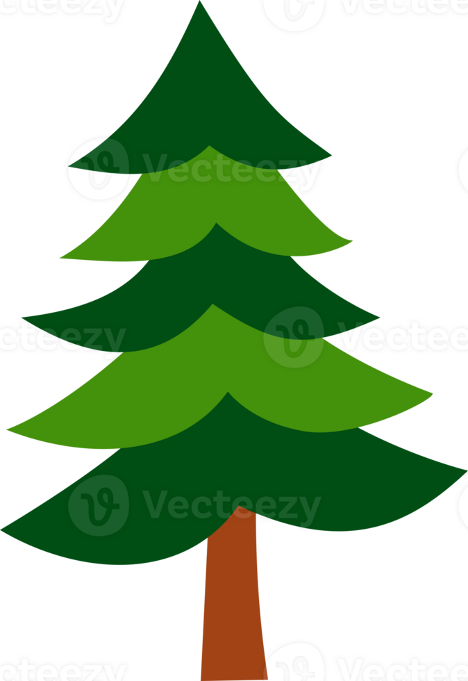 Christmas tree illustration isolated png