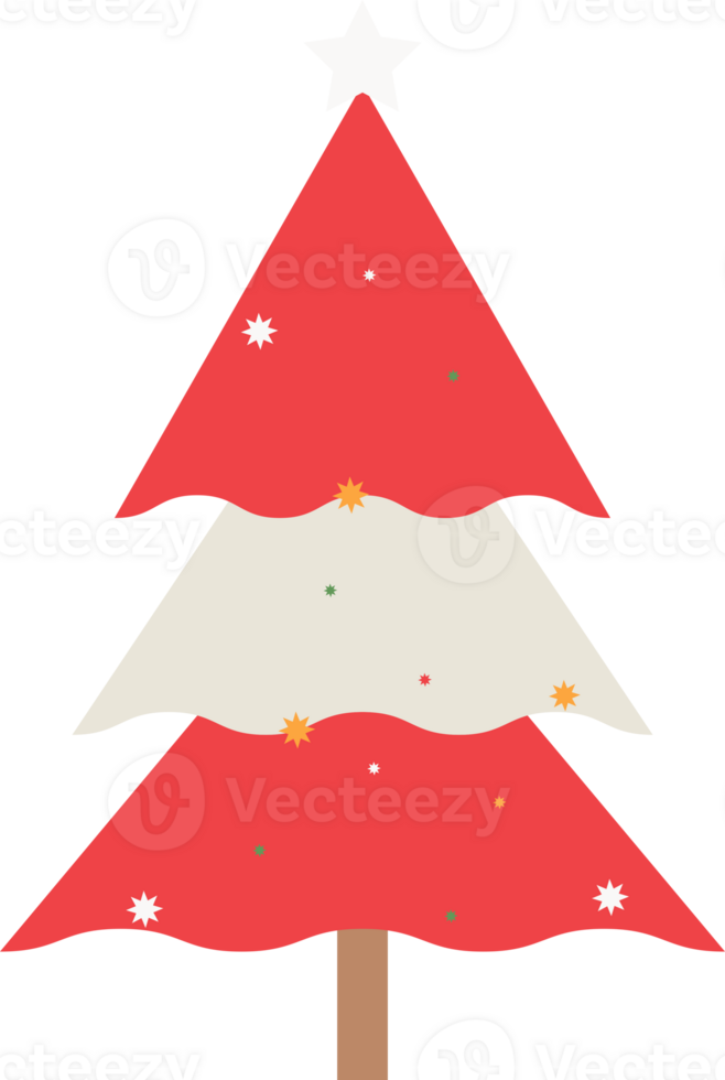 Christmas tree illustration isolated png
