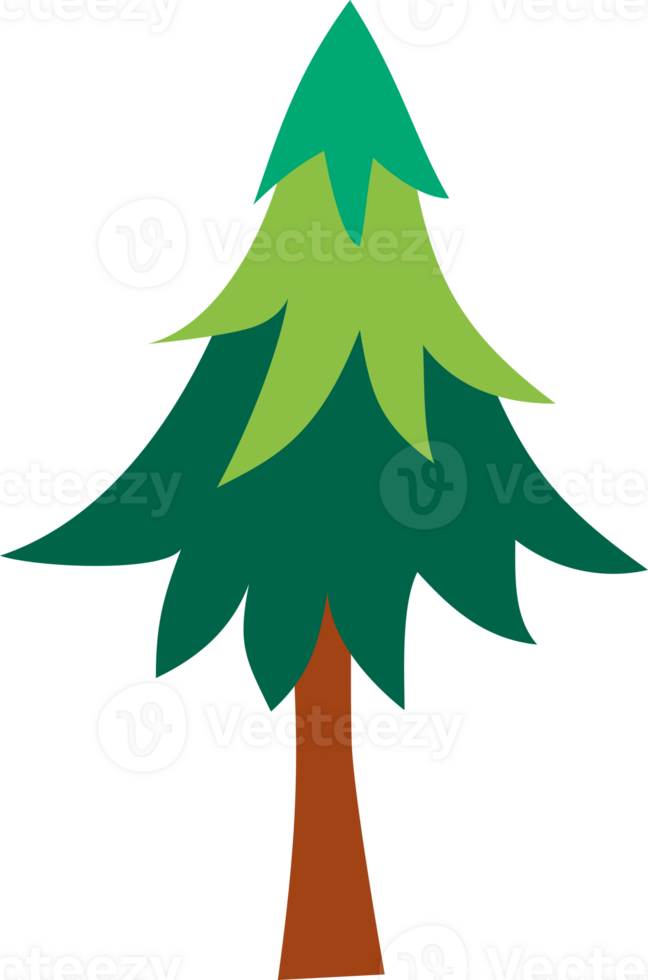 Christmas tree illustration isolated png