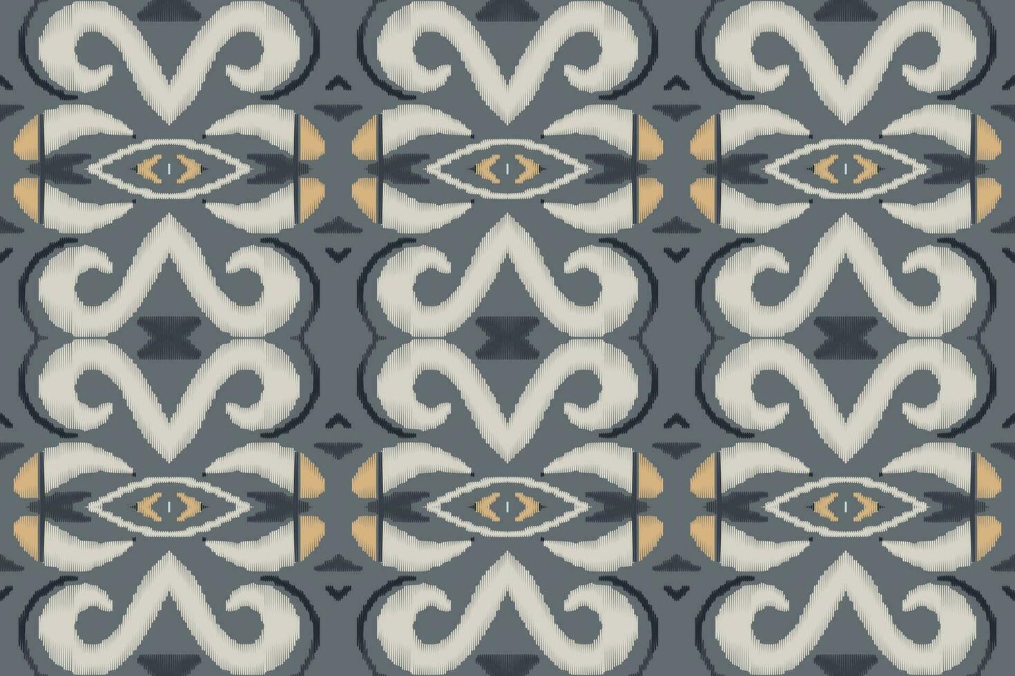 Ikat Damask Paisley Embroidery Background. Ikat Diamond Geometric Ethnic Oriental Pattern Traditional. Ikat Aztec Style Abstract Design for Print Texture,fabric,saree,sari,carpet. vector