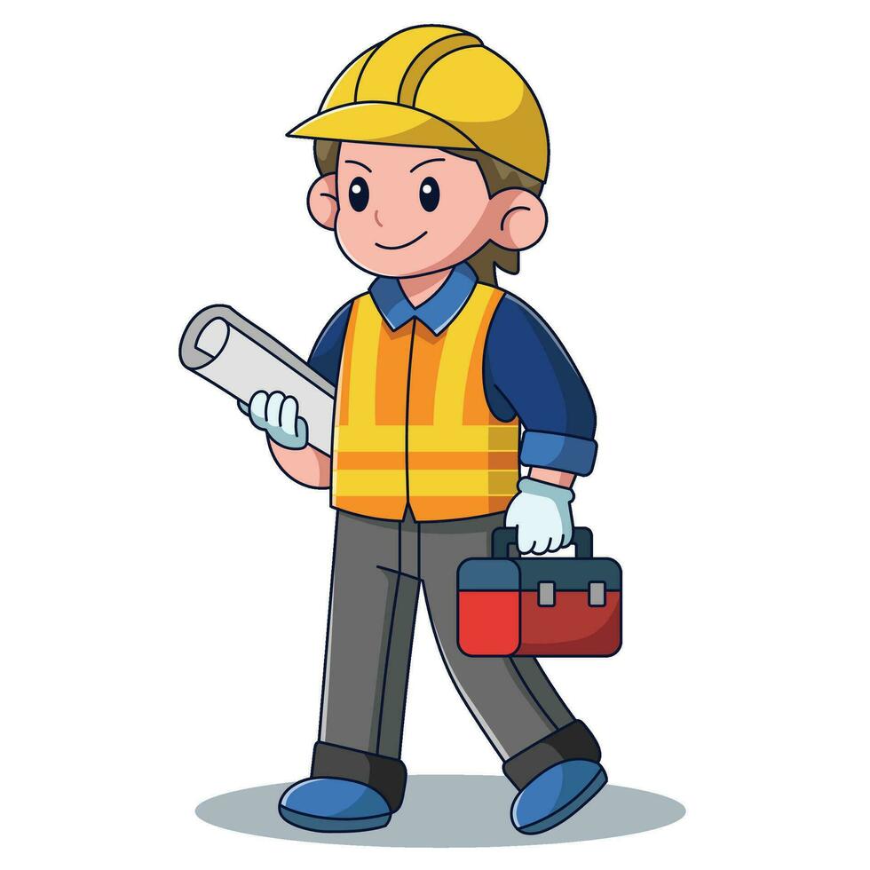 Constructor Profession Illustration vector