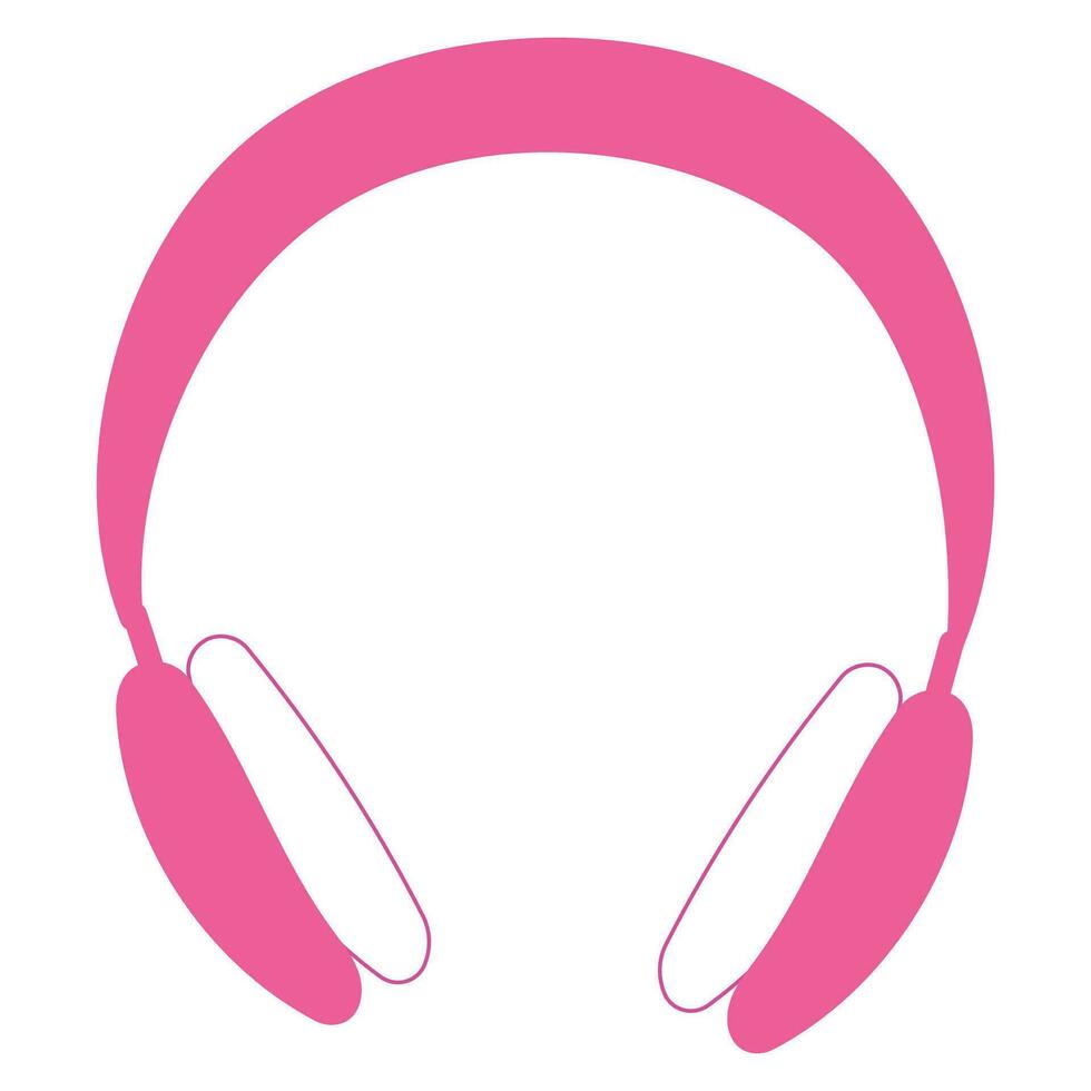 barbicora auriculares rosado calentar muñeca niña accesorio vector