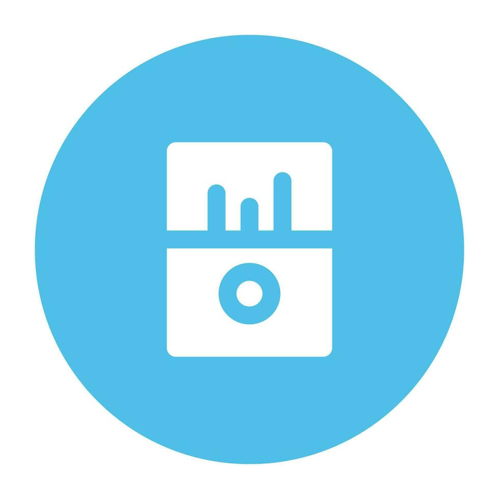 Pack of Media Flat Circular Icons vector
