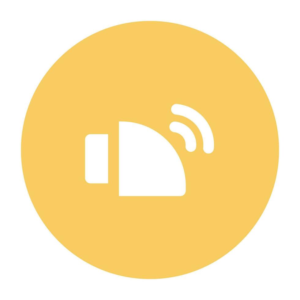 Multimedia and Equipment Flat Circular Icon vector