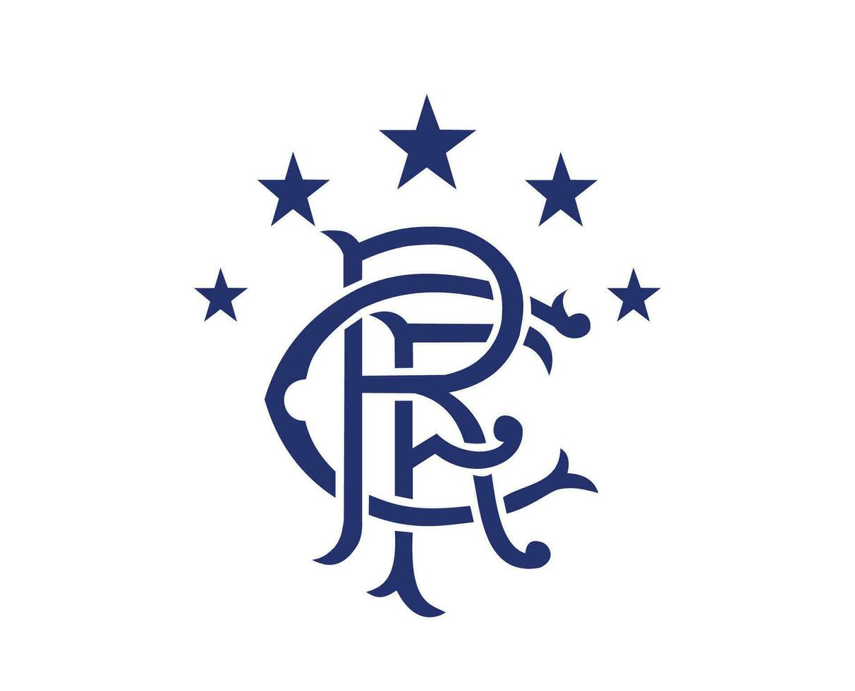 Glasgow guardabosques símbolo club logo Escocia liga fútbol americano resumen diseño vector ilustración