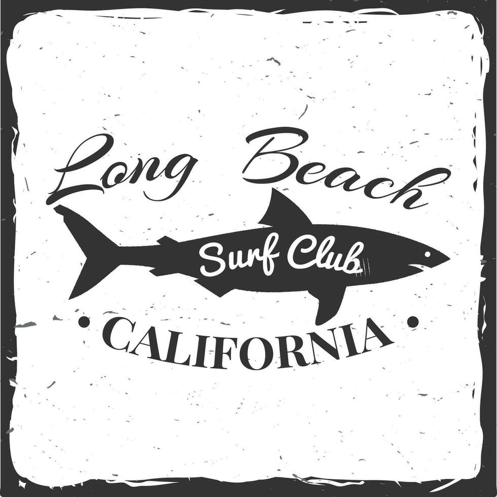 Surf club concept. vector