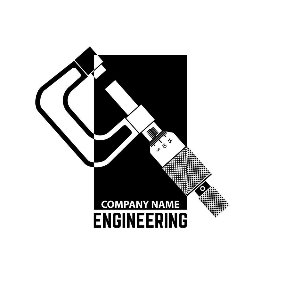 Engineering Company Logo Template. vector