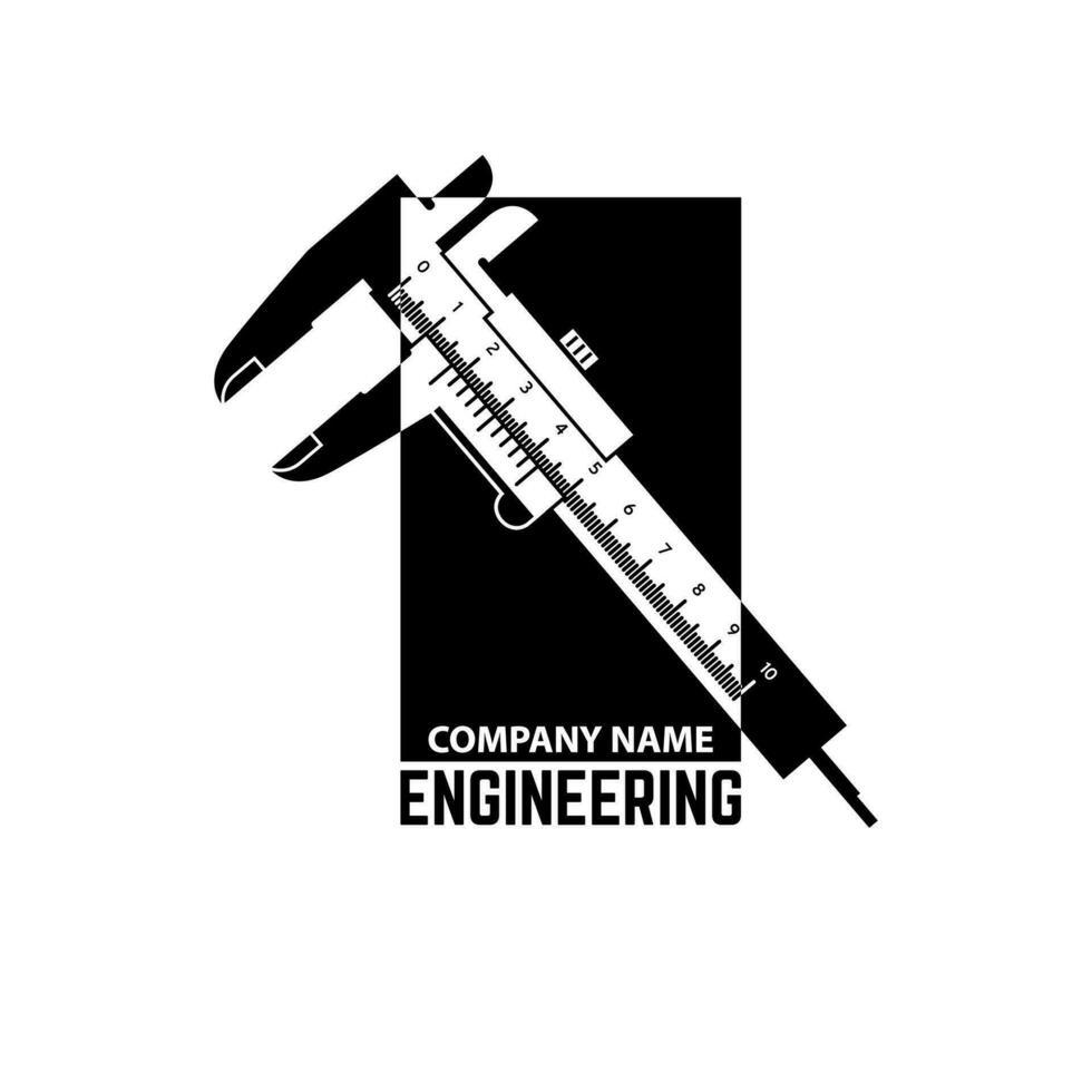 Engineering Company Logo Template. vector