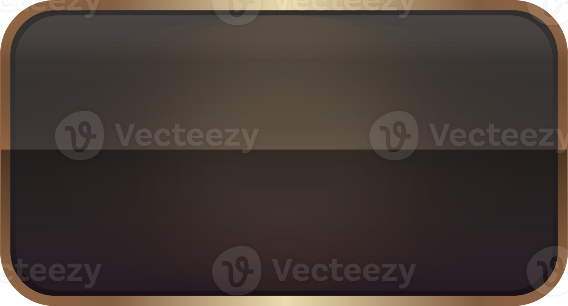 Empty button in medieval style for ui design, Classic bar and frame user interface elements with golden border. png