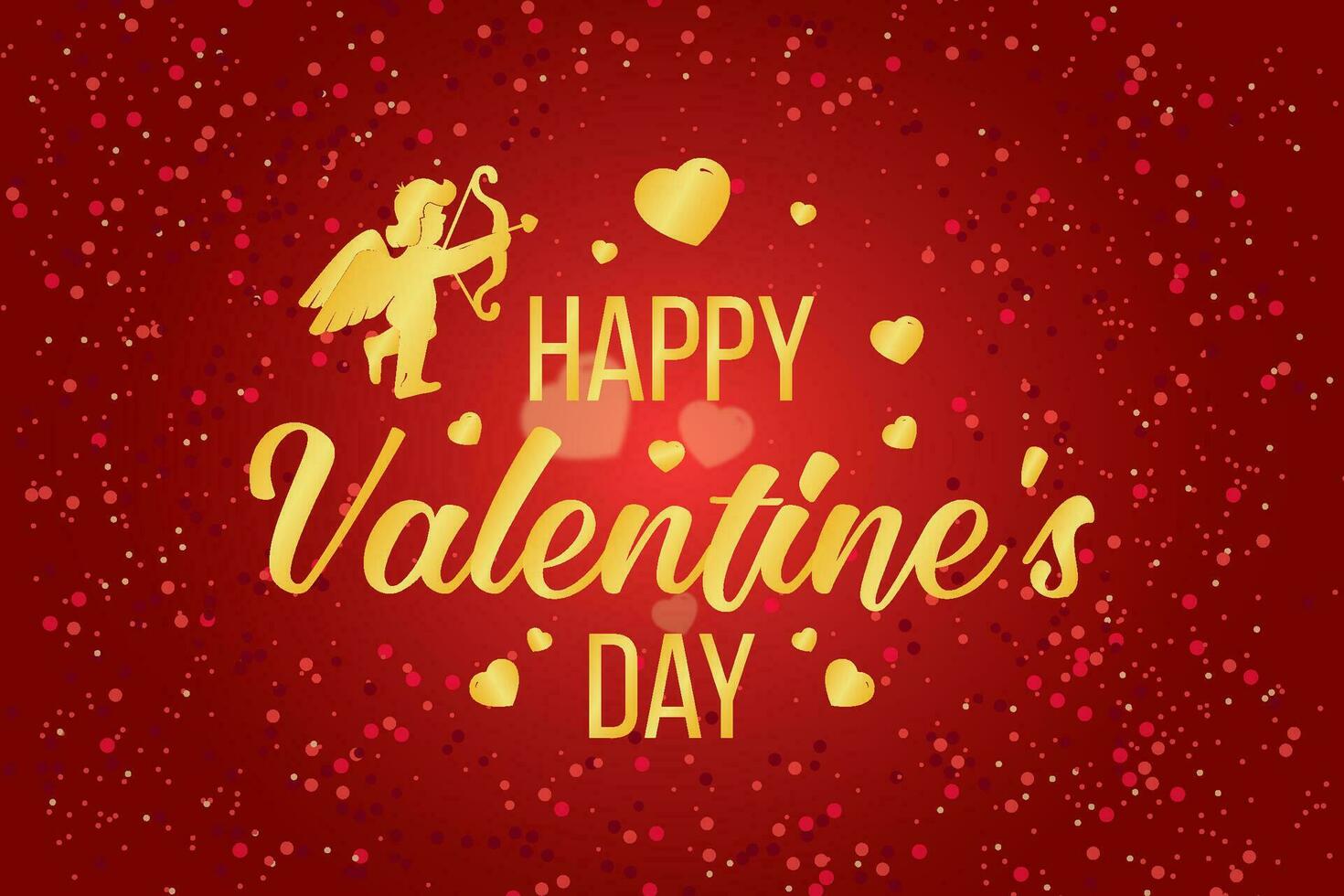 Happy Valentines Day lettering text. vector