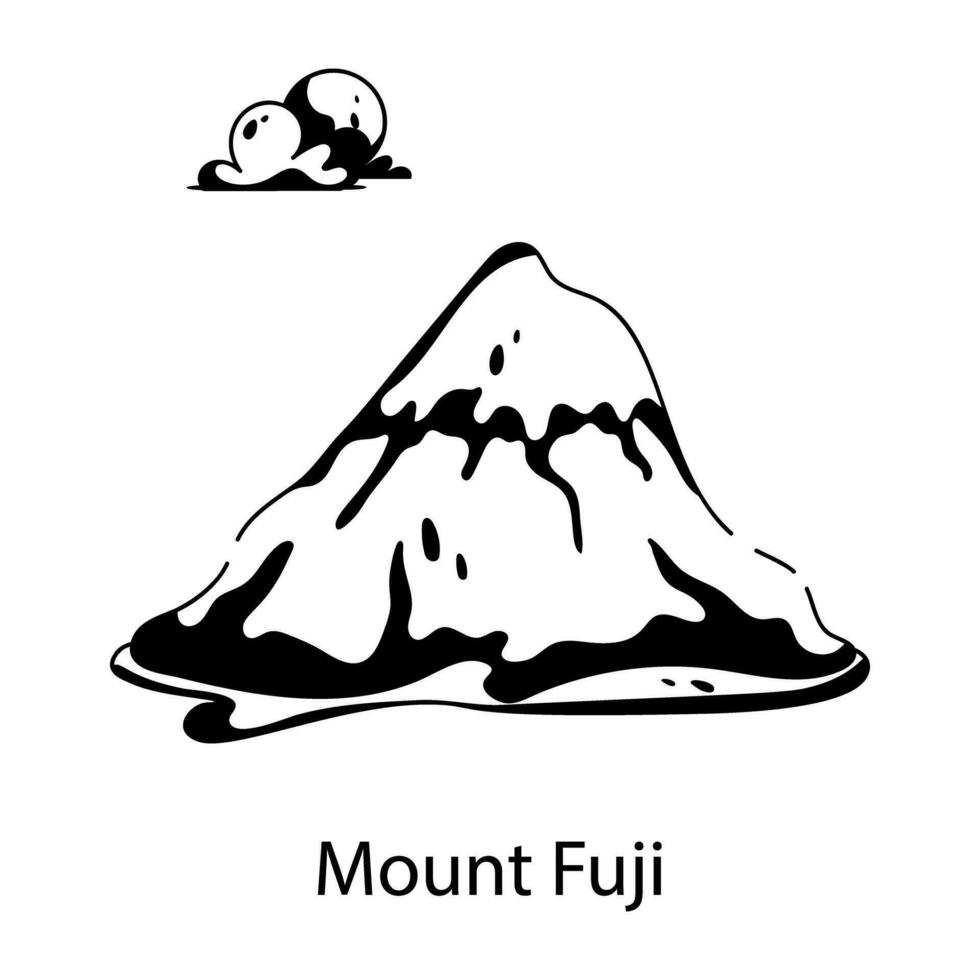 Trendy Mount Fuji 30727210 Vector Art at Vecteezy