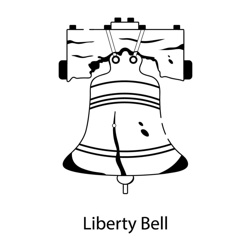 de moda libertad campana vector