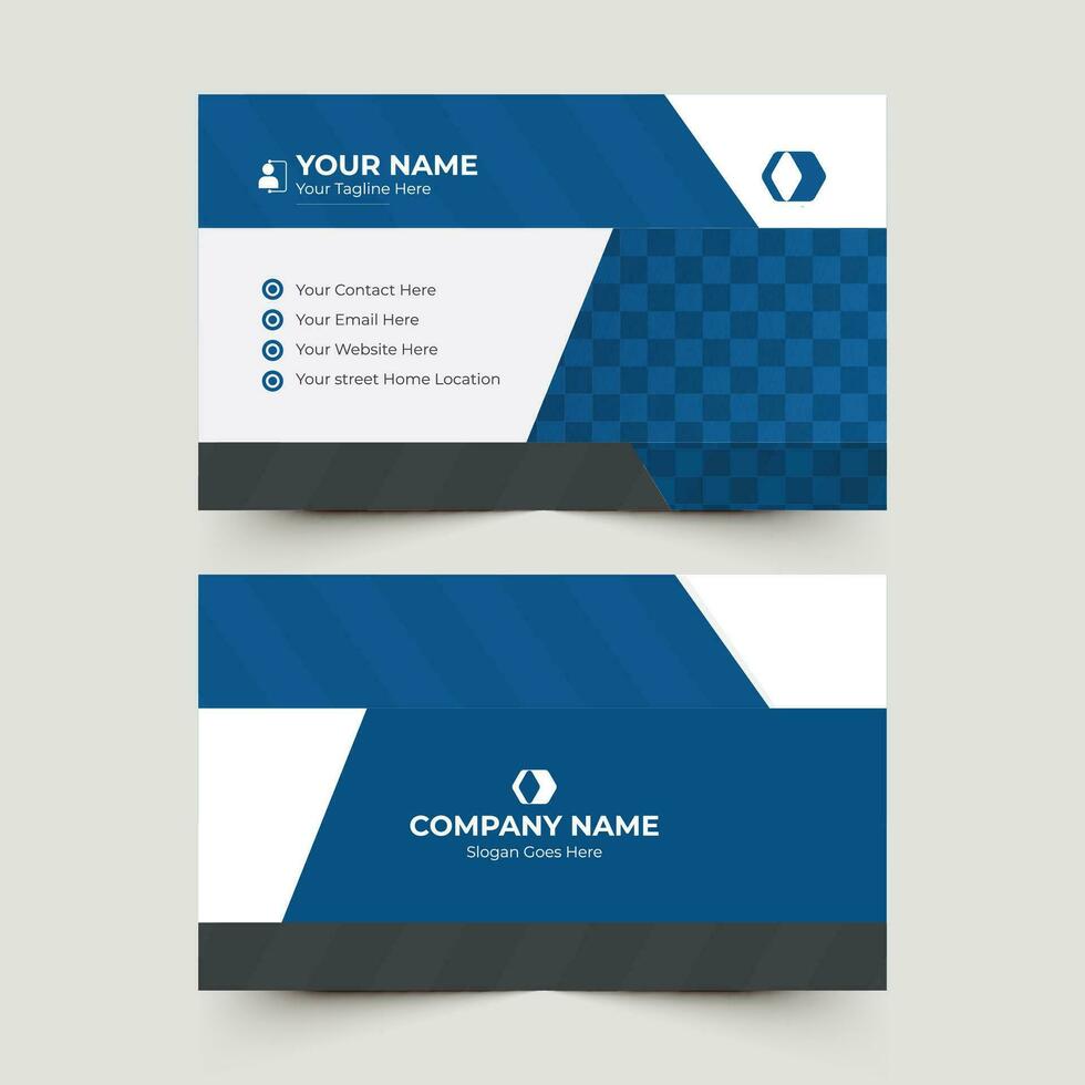 corporate simple business card design vector