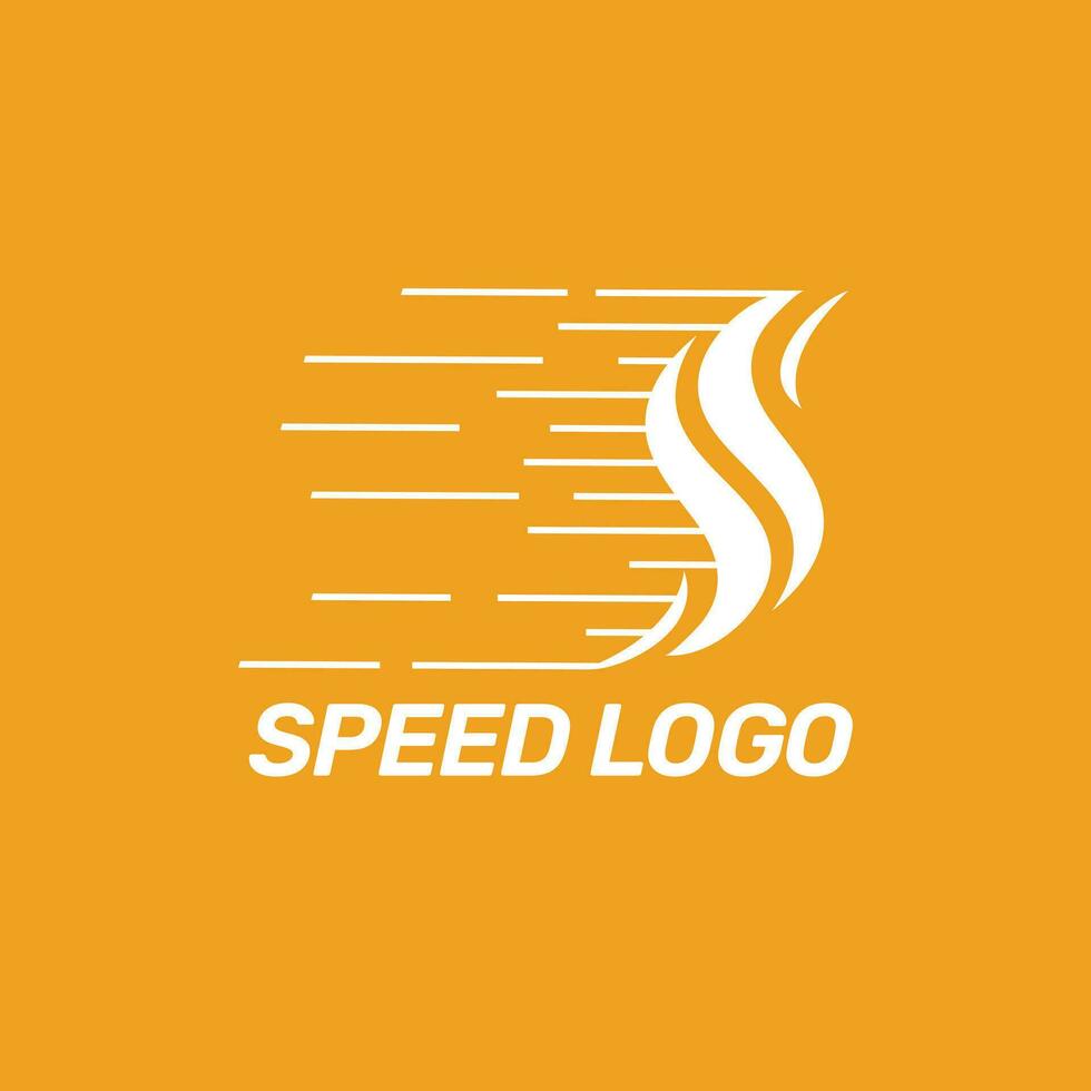 Speed iconic logo vector