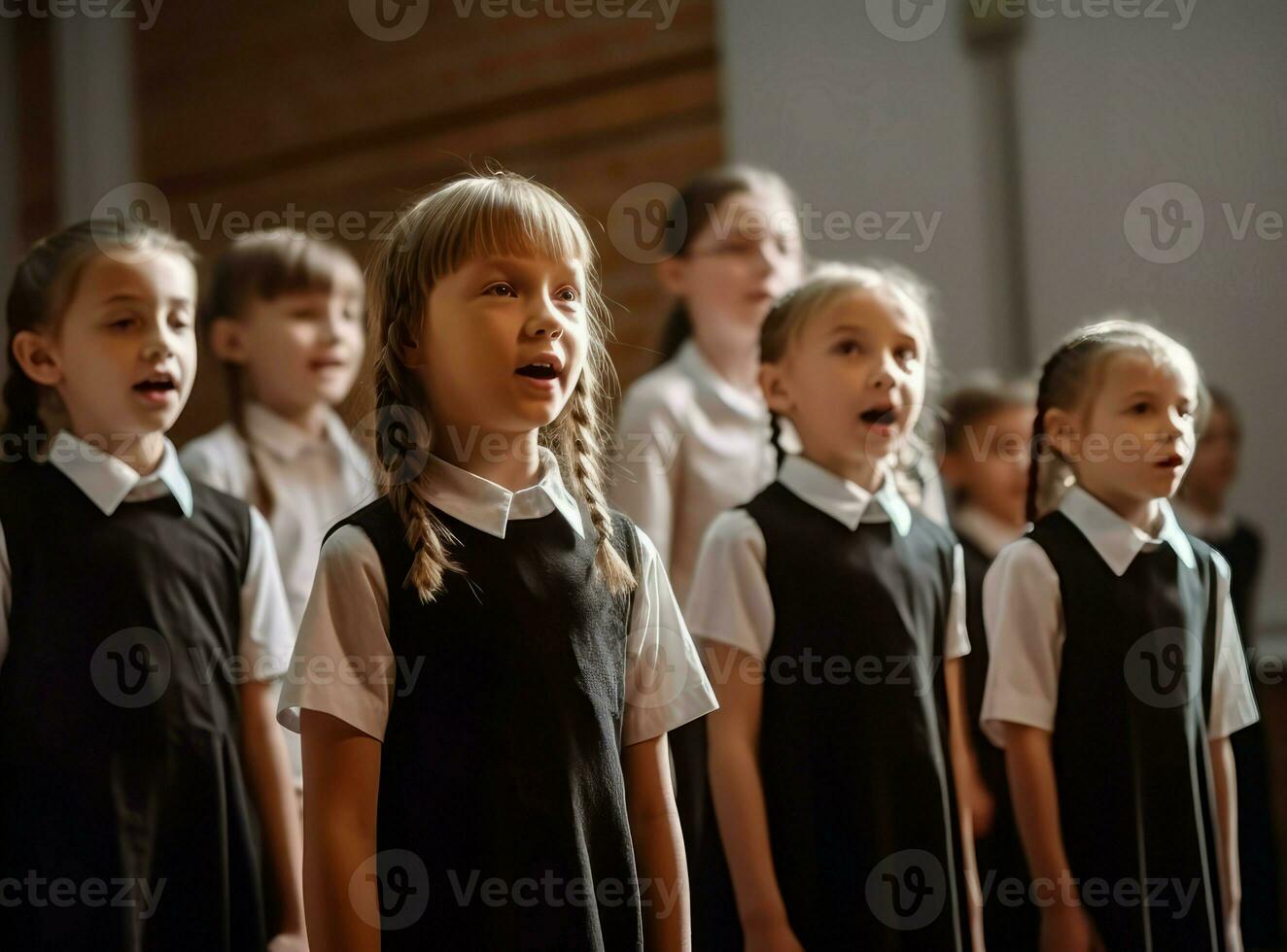 School choir group. Generate Ai photo