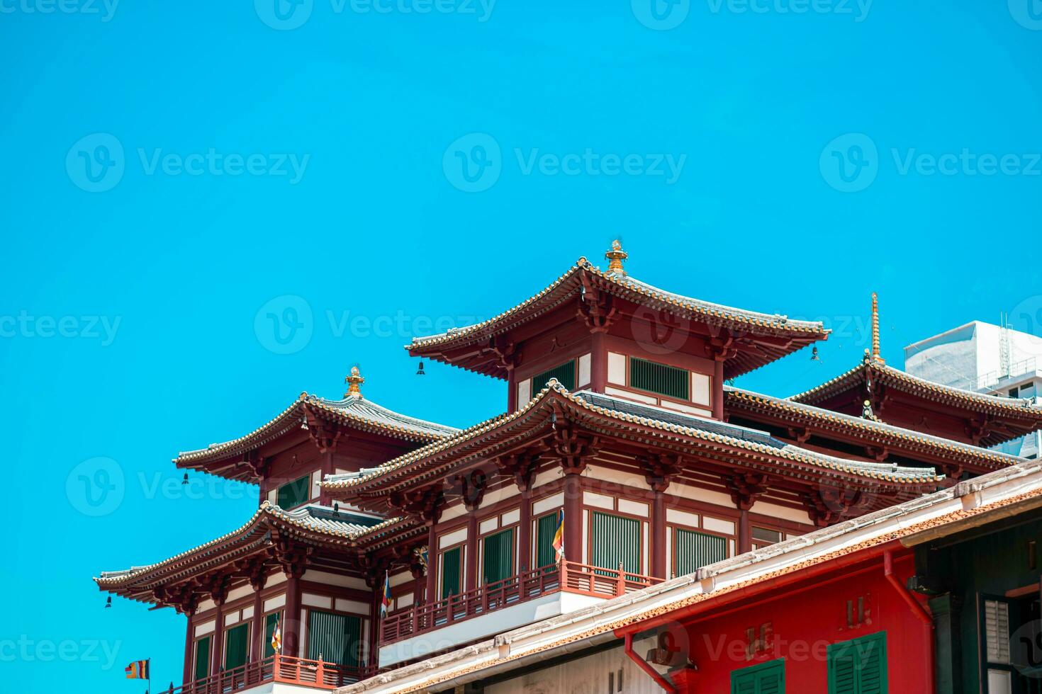 Buddha Tooth Relic Temple at China town, Singapore photo