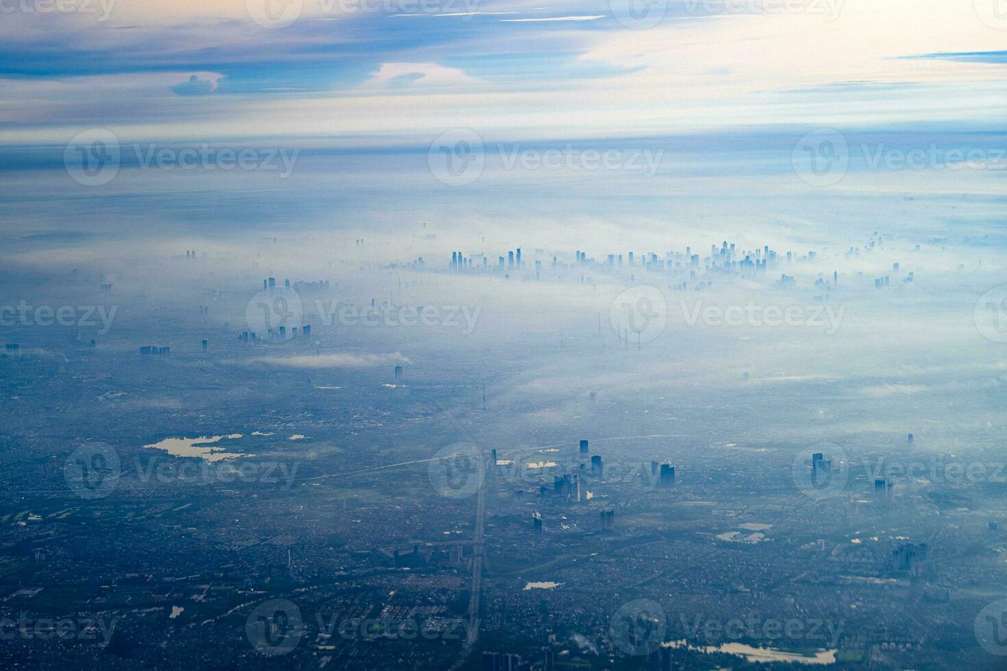 Aerial View of Indonesia Countryside photo