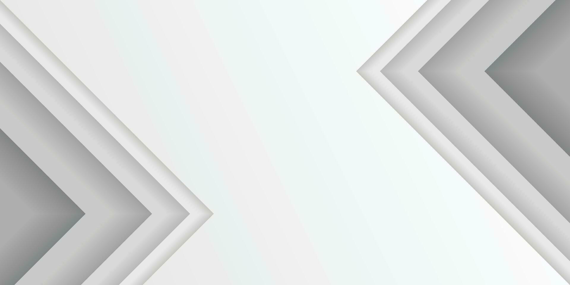 Gray multilayered right triangle. White gradient paper cut abstract background. Design element for template, card, cover, banner, poster, backdrop, wall. Vector illustration.