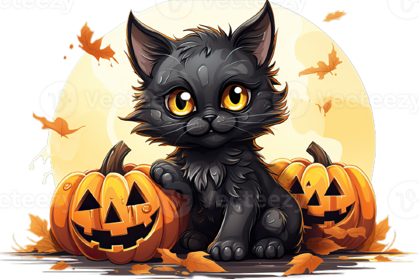 Halloween Cat Cartoon With Pumpkin Png AI Generative 30728259 PNG halloween-cat-cartoon-with-pumpkin-png-ai-generative-30728259-png