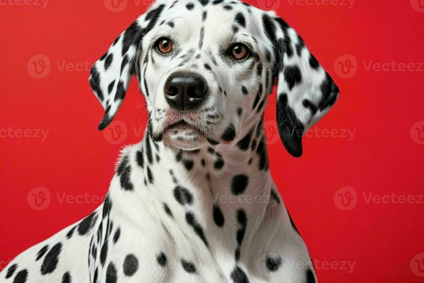 Photo of dalmatian dog. AI Generative Pro Photo