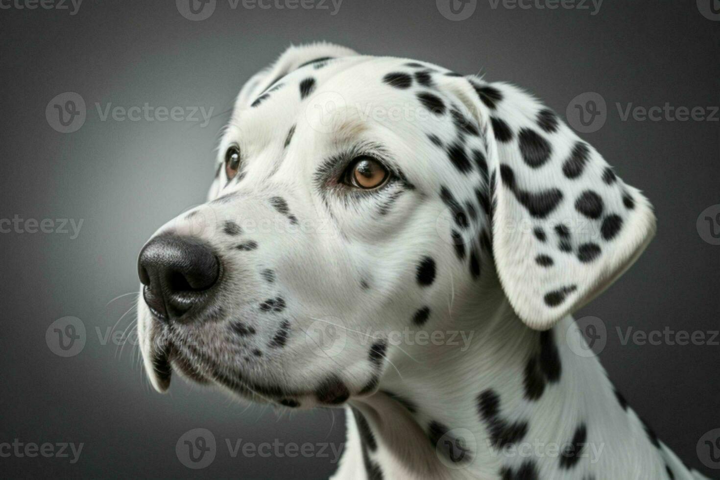 Photo of dalmatian dog. AI Generative Pro Photo