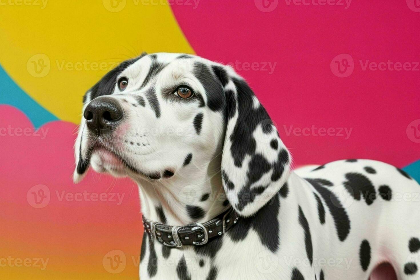 Photo of dalmatian dog. AI Generative Pro Photo