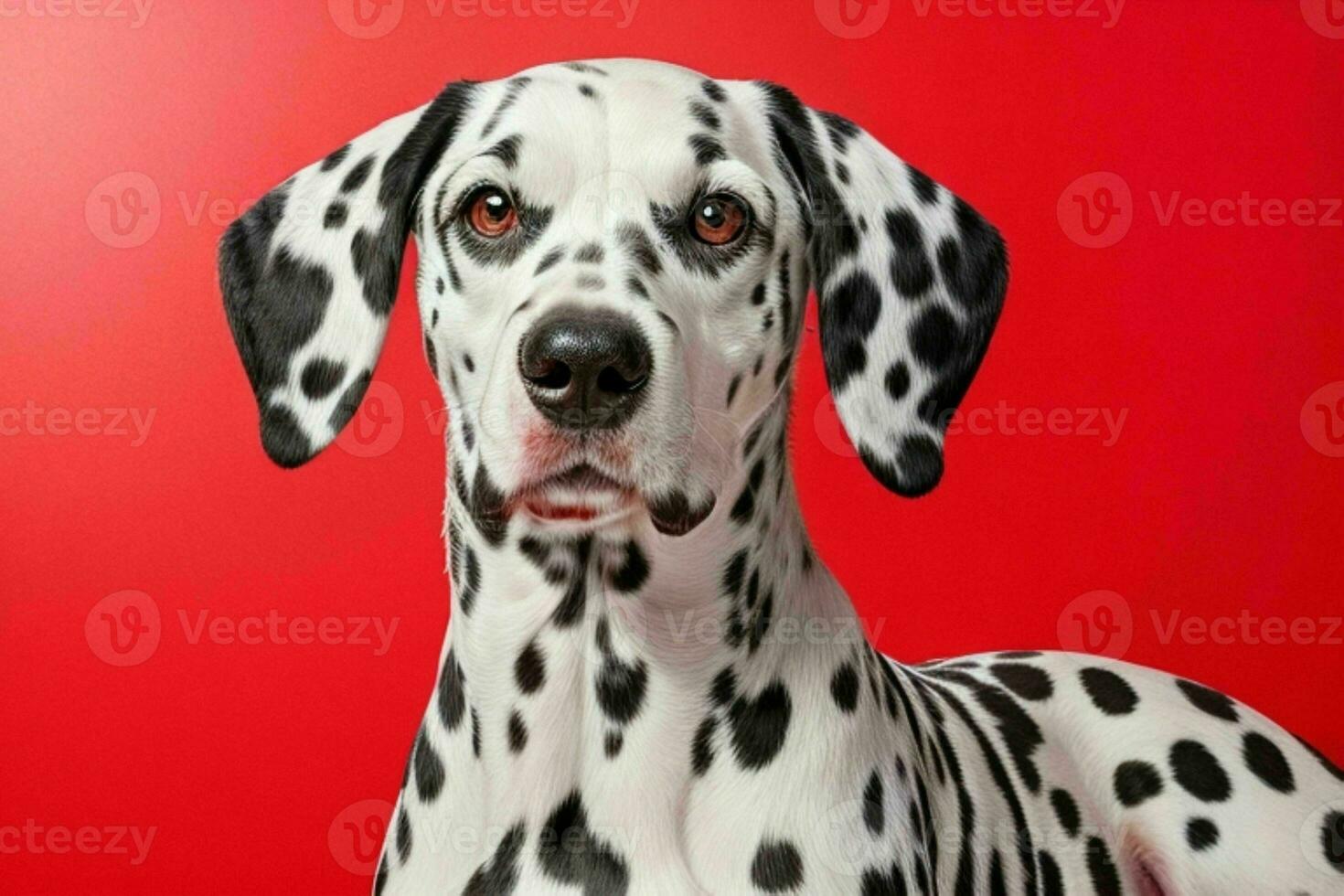 Photo of dalmatian dog. AI Generative Pro Photo