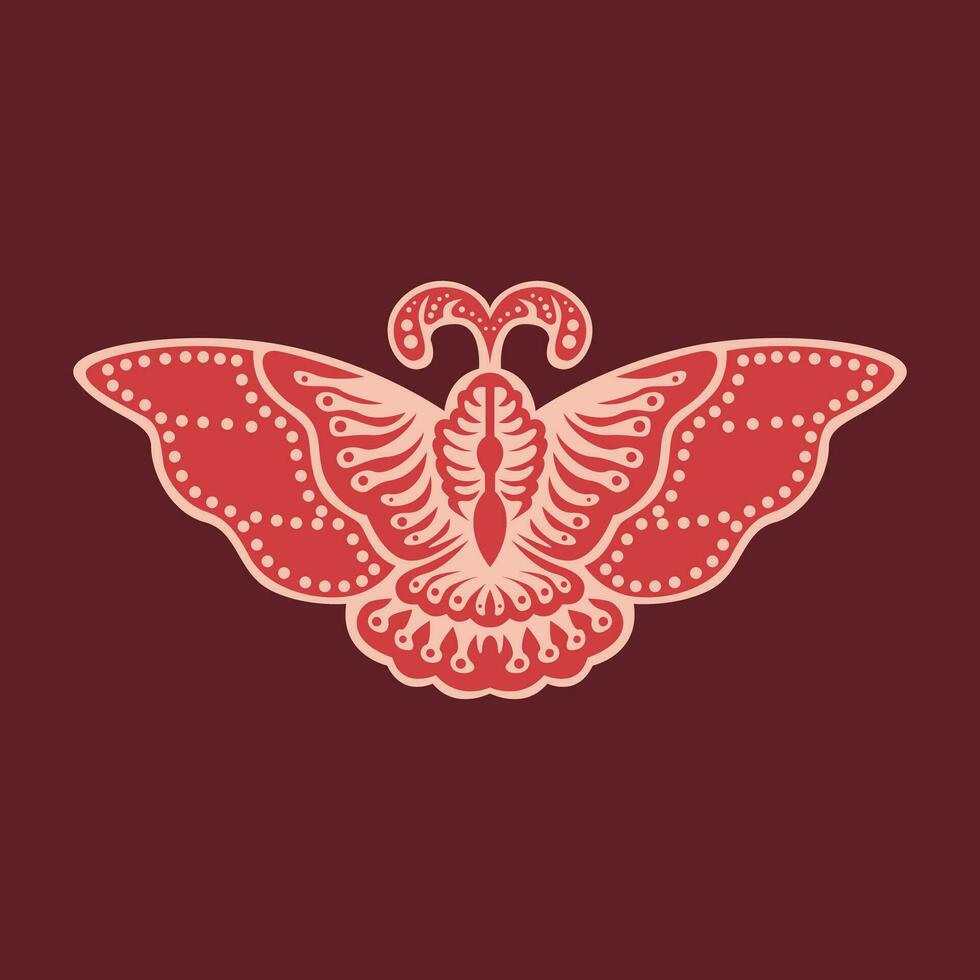 Javanese butterfly icon vector image illustration
