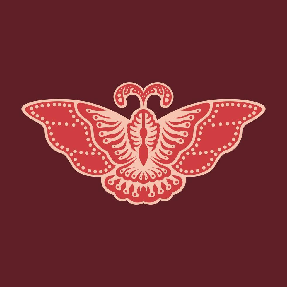 Javanese butterfly icon vector image illustration