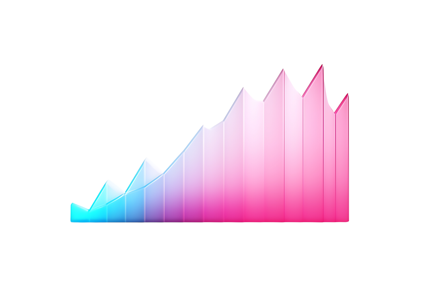 une graphique graphique avec une rose et bleu couleur, ai génératif png