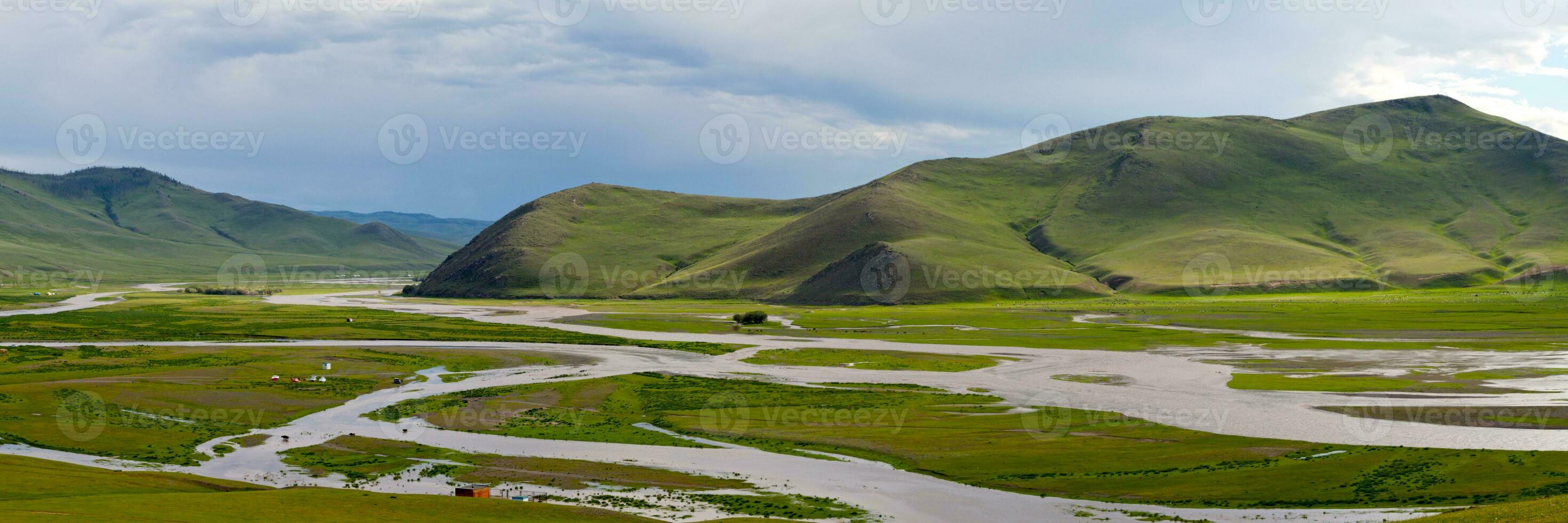 Orkhon River in Mongolia photo