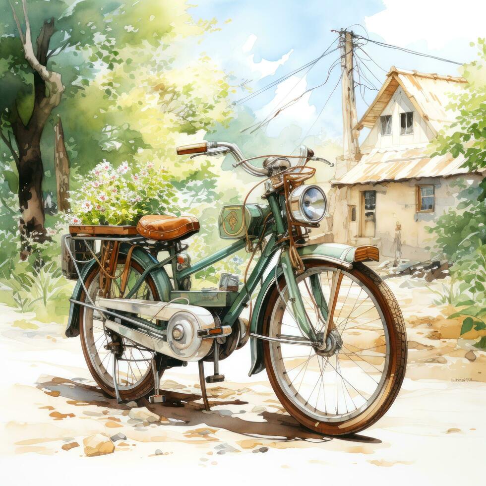 bicycle in the street photo