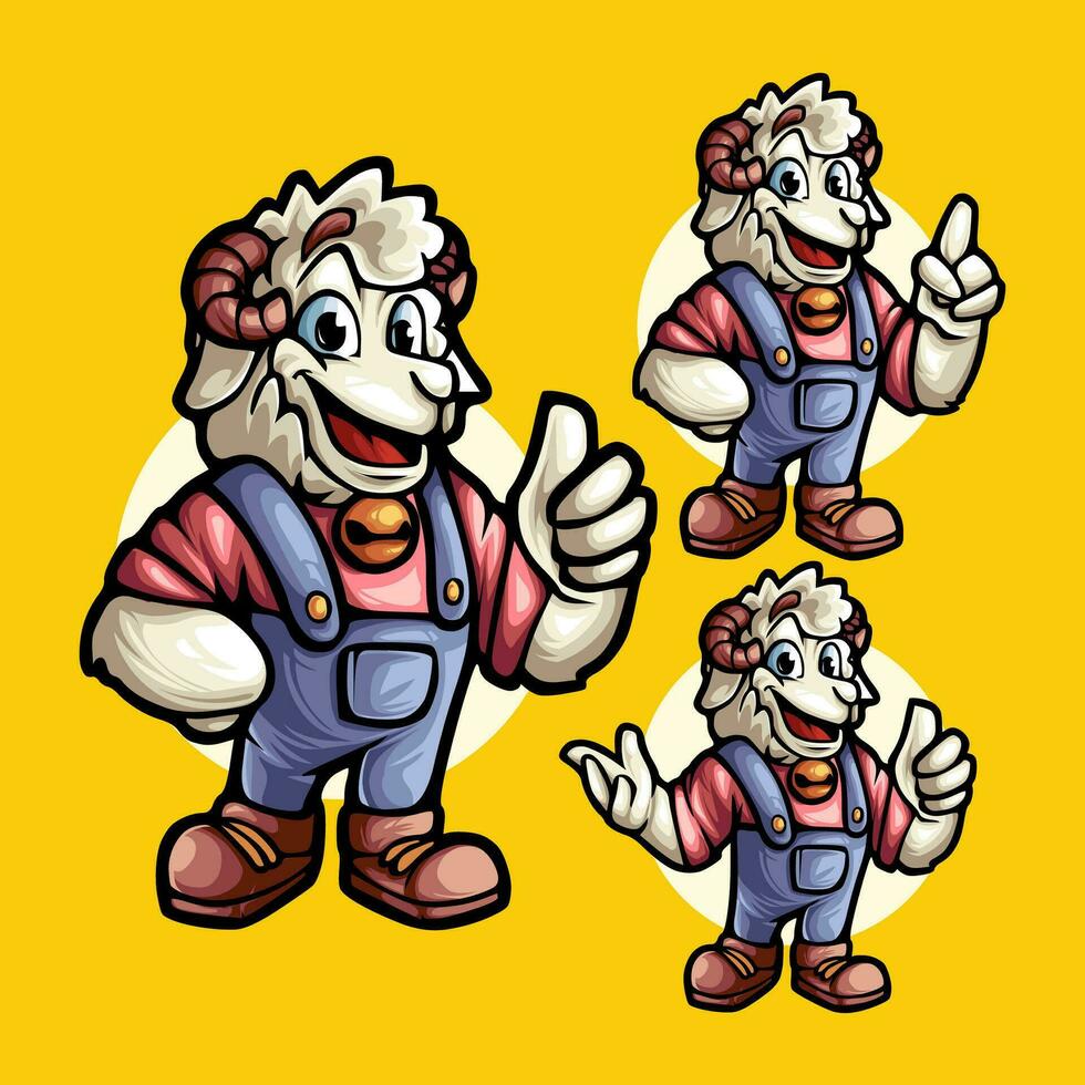 SHEEP MASCOT VECTOR