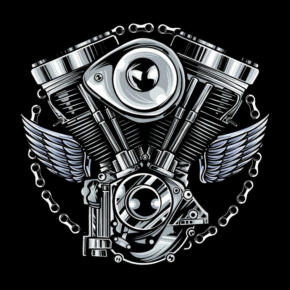 conjunto de colorido motocicleta elementos 6 6 vector