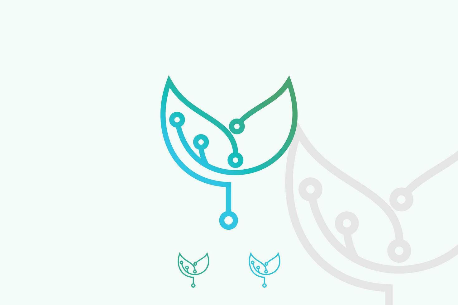 green tech logo design with technology concept 30729219 Vector Art at ...