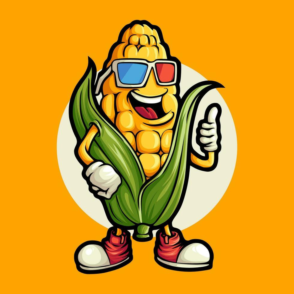 CORN MASCOT VECTOR