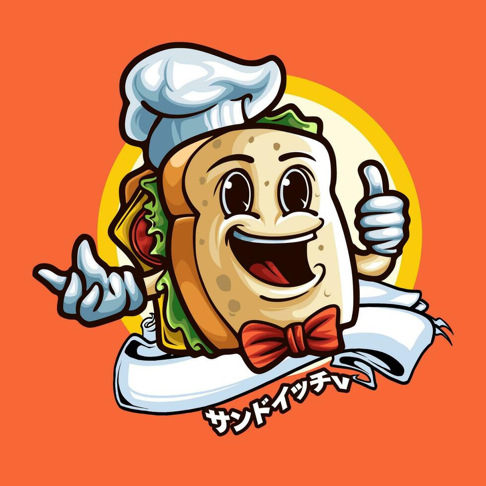 SANDWICH MASCOT VECTOR