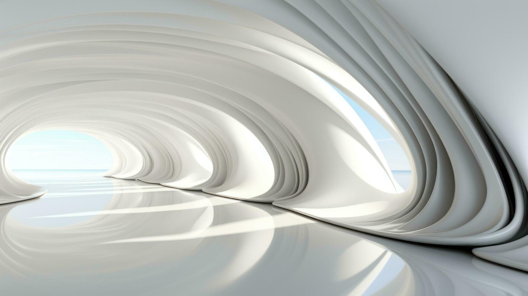 Abstract 3d tunnel background photo