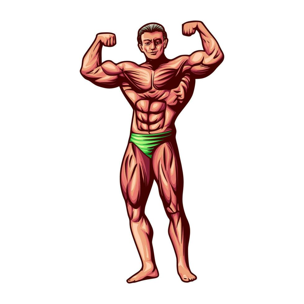 BODYBUILDER MAN VECTOR