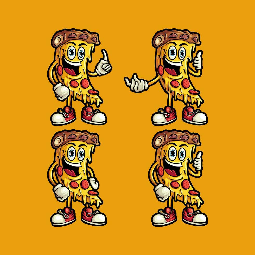 Hotdog mascot character design vector