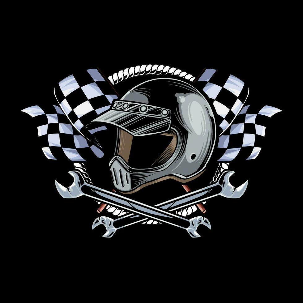 Set of colorfull motorcycle elements 10 vector