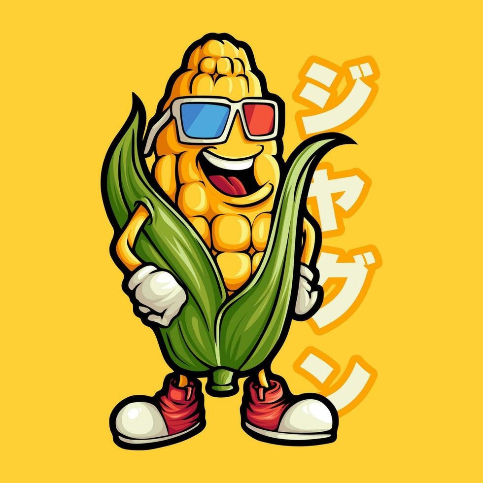 CORN MASCOT VECTOR