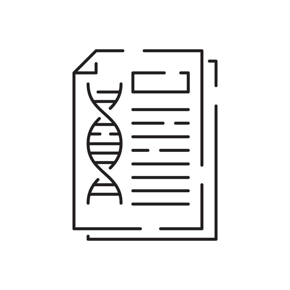 Genetic engineering vector line icon. Genetics lab research. Agriculture science, outline sign, linear symbol, vector, flat illustration.