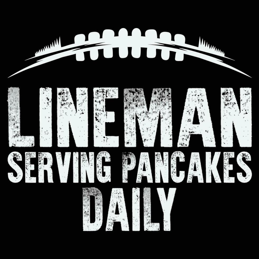 football pancake and football lineman Tee vector