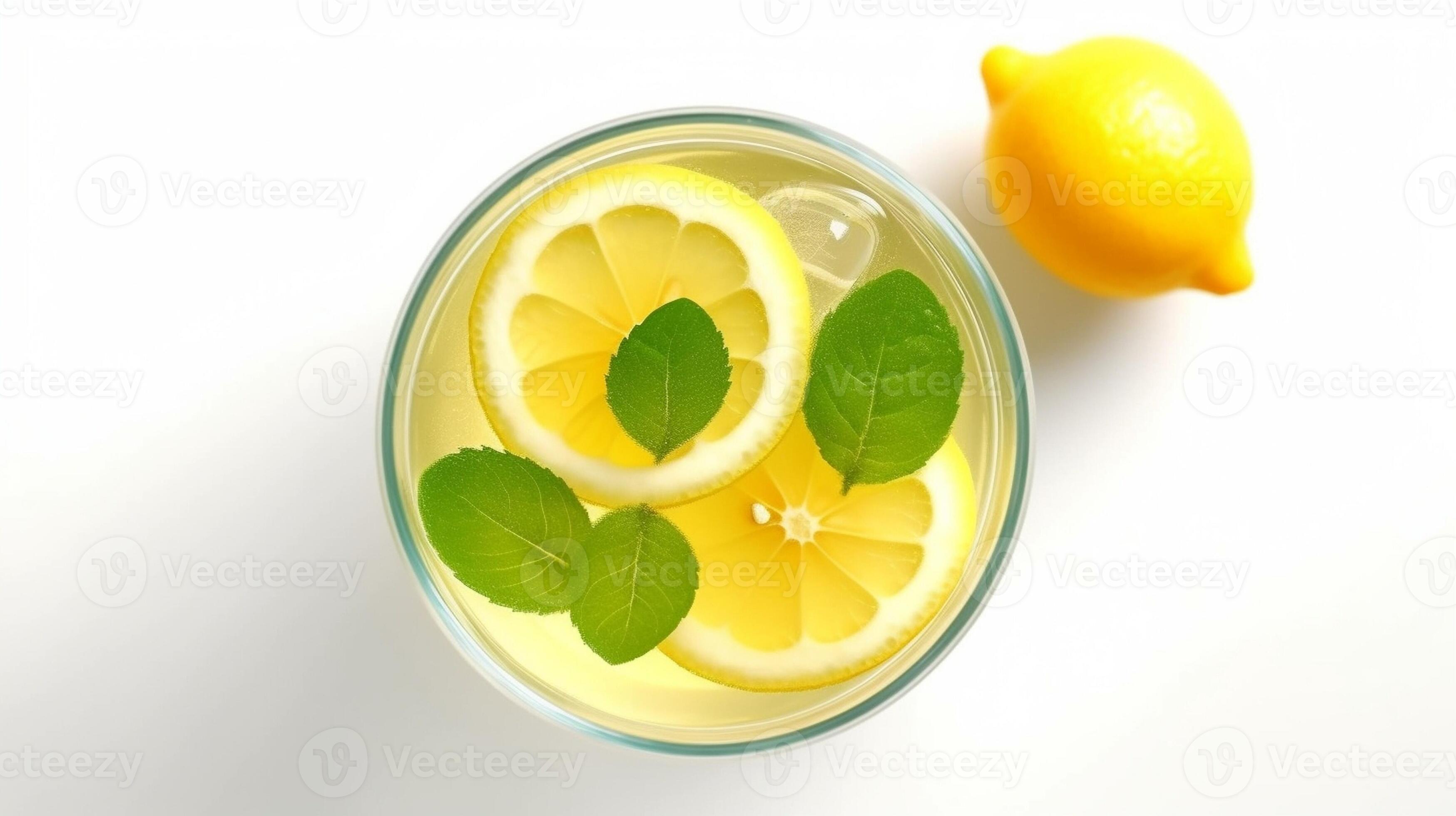 orange and lemon water with basil, Generative AI 30730597 Stock Photo at Vecteezy