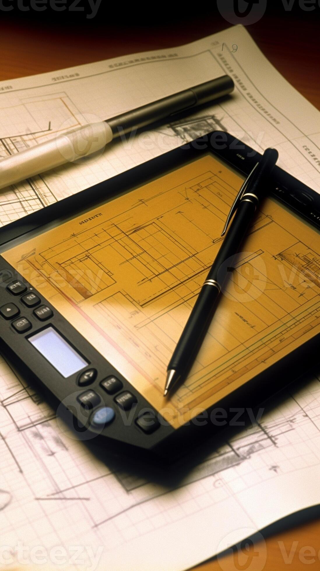 Tablet computer input device, Generative AI 30732671 Stock Photo at