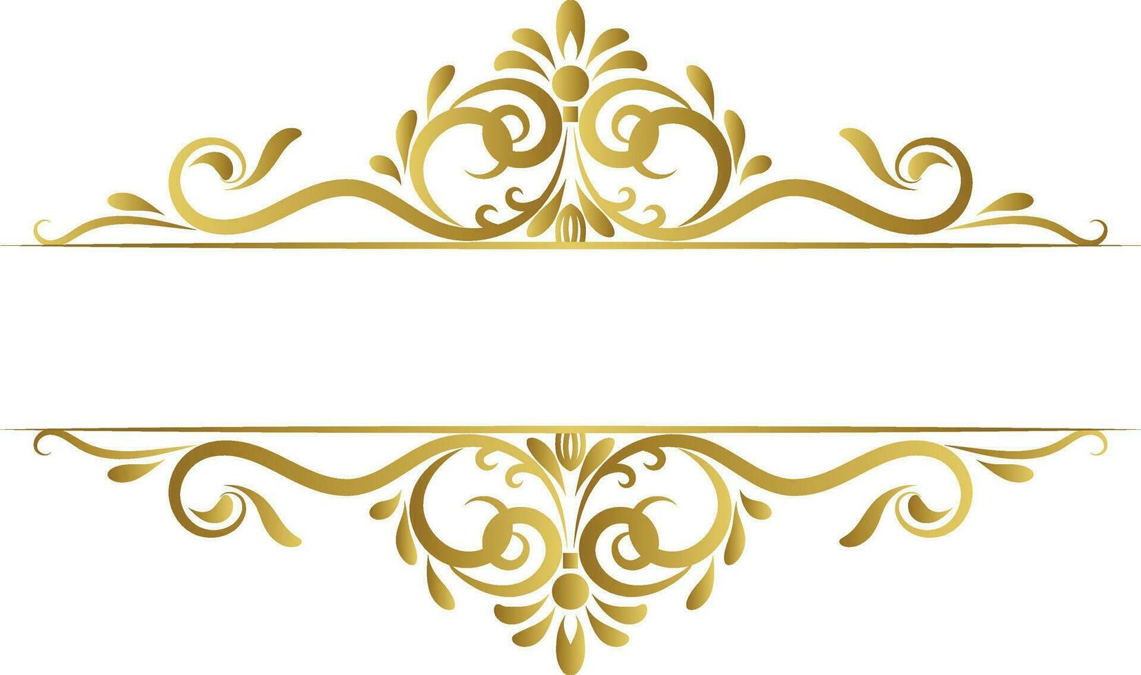 Vector vintage royal title border or text frame ornament elements, Luxury vintage Border wedding invitation card