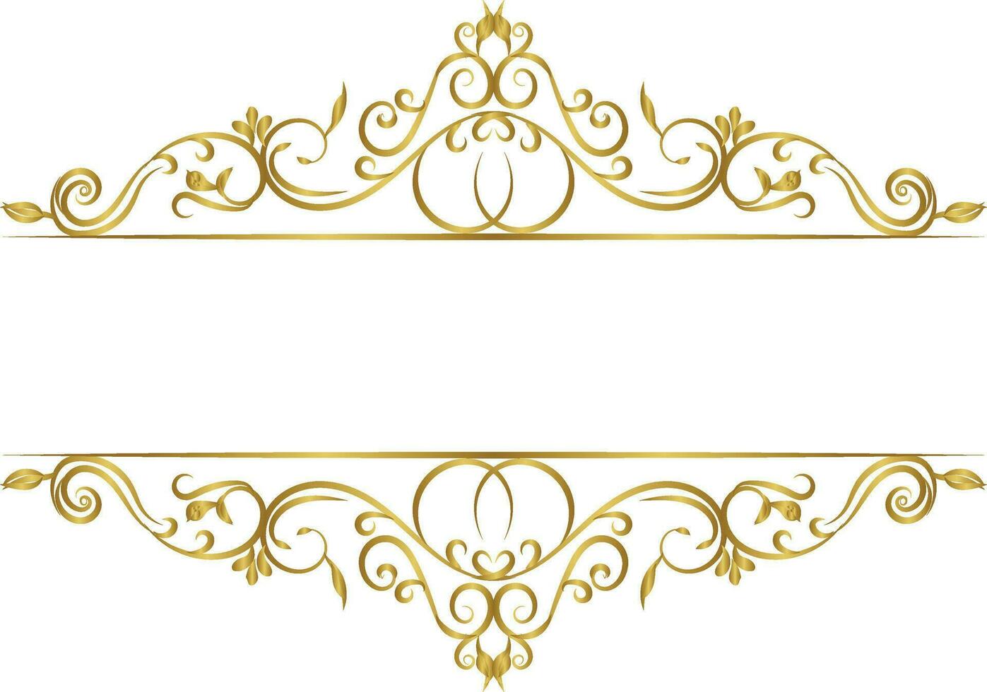 Vector vintage royal title border or text frame ornament elements, Luxury vintage Border wedding invitation card